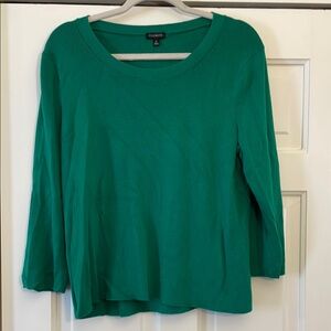 Talbots Women's Green Cotton Sweater